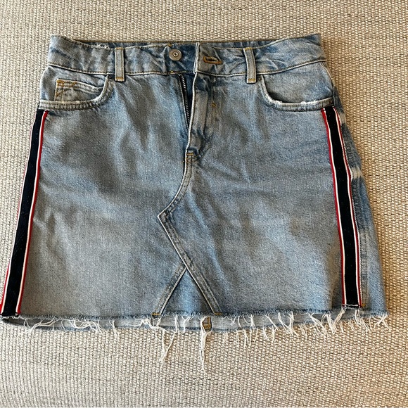 Zara Skirts Zara Denim Mini Skirt Poshmark
